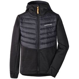 Куртка подростковая Didriksons HALDEN BS HYBRID HOODIE, черный, 502383, Вариант УТ-00164483: Размер: 140, изображение  - НаВелосипеде.рф