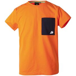 Футболка подростковая Didriksons LARVIK  BS T-SHIRT, ярко-оранжевый, 502387, Вариант УТ-00164687: Размер: 140, изображение  - НаВелосипеде.рф