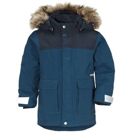 Куртка детская Didriksons KURE KIDS PARKA, синий ураган, 502679, Вариант УТ-00170390: Размер: 100, изображение  - НаВелосипеде.рф