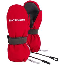 Рукавицы детские Didriksons BIGGLES KIDS ZIP MITTENS, карминно-красный, 502694, Вариант УТ-00169707: Размер: 2/4, изображение  - НаВелосипеде.рф