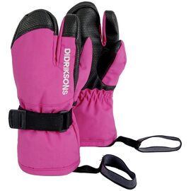 Варежки детские Didriksons FOSSA KIDS THREE-FINGER GLOVES, неоновый розовый, 502691, Вариант УТ-00169763: Размер: 4/6, изображение  - НаВелосипеде.рф