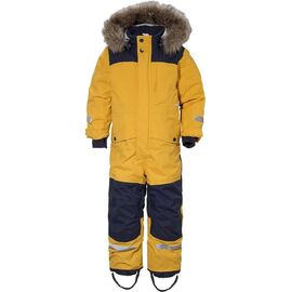 Комбинезон детский Didriksons POLARBJORNEN KIDS COVERALL, пшеничный желтый, 503120, Вариант УТ-00170114: Размер: 100 , изображение  - НаВелосипеде.рф