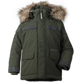 Куртка детская Didriksons HAJEN KIDS PARKA, элегантный зелёный, 502588, Вариант УТ-00170314: Размер: 100 , изображение  - НаВелосипеде.рф