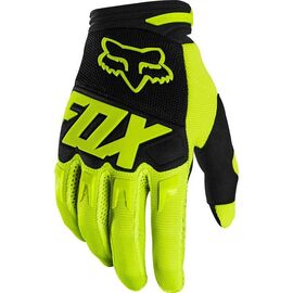 Велоперчатки подростковые Fox Dirtpaw Race Youth Glove Flow Yellow, 2020, 23959-130-YXS, Вариант УТ-00172132: Размер: YL , изображение  - НаВелосипеде.рф