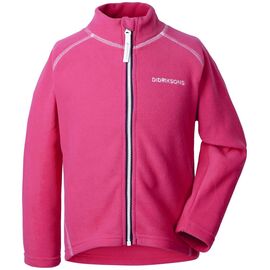 Куртка детская Didriksons MONTE KIDS MICROFLEECE JKT, фуксия, 502463, Вариант УТ-00172850: Размер: 90, изображение  - НаВелосипеде.рф