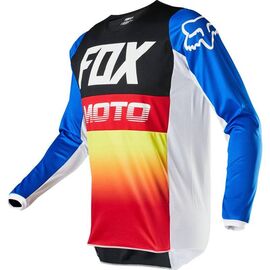 Велоджерси Fox 180 Fyce Jersey, Blue/Red, 2020. 23922-149-L, Вариант УТ-00168030: Размер: L , изображение  - НаВелосипеде.рф