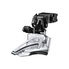 Переключатель передний SHIMANO Deore, M618-H, для 2x10 скоростей, верхний хомут(34,9 с адаптером 28.6/31.8), KFDM618HL6, изображение  - НаВелосипеде.рф