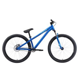 Горный велосипед Stark Pusher 1 Single Speed 26" 2020, Вариант УТ-00166516: Рама: L (Рост: 170 - 185 см), Цвет; голубой/синий, изображение  - НаВелосипеде.рф