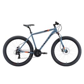 Горный велосипед Stark Hunter 27.2+ HD 27.5" 2020, H000016290, Вариант УТ-00166511: Рама: 18" (Рост: 165 - 178 см), Цвет: серый/оранжевый/черный, изображение  - НаВелосипеде.рф