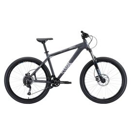 Горный велосипед Stark Shooter 3 26" 2020, Вариант УТ-00164775: Рама: 18" (Рост: 165 - 178 см), Цвет: серый/белый, изображение  - НаВелосипеде.рф