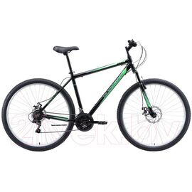 Горный велосипед Black One Onix D Alloy 29" 2020, Вариант УТ-00159535: Рама: 18" (Рост: 165 - 178 см), Цвет: чёрный/серый/зелёный, изображение  - НаВелосипеде.рф