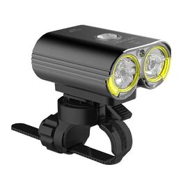 Фонарь передний GACIRON V13 1600lm, 2 диода, 4 режима, без аккумулятора, USB, алюминий. черный,116гр, V13, изображение  - НаВелосипеде.рф