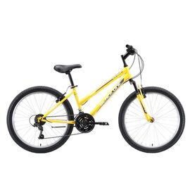 Подростковый велосипед Black One Ice Girl 24" 2020, Вариант УТ-00164759: Рама: one size (Рост: 130 - 155 см), Цвет: жёлтый/белый/серый, изображение  - НаВелосипеде.рф
