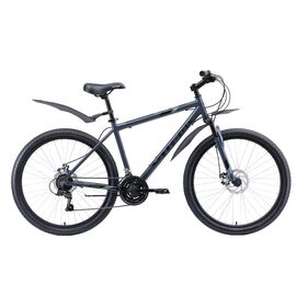 Горный велосипед Stark Outpost 26.1 D 26" 2020, Вариант УТ-00159543: Рама: 16" (Рост: 150 - 165 см), Цвет: серый/чёрный, изображение  - НаВелосипеде.рф