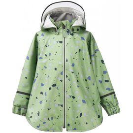 Накидка детская Didriksons EDLYN KIDS CAPE, камешки на бледно-зеленом, 503098, Вариант УТ-00172910: Размер: 100, изображение  - НаВелосипеде.рф