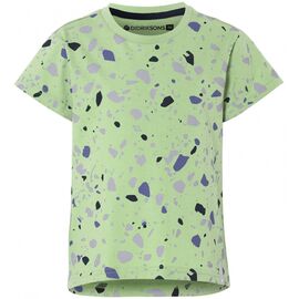 Футболка детская Didriksons FROET KIDS PRINTED T-SHIRT, камешки на бледно-зеленом, 503101, Вариант УТ-00173078: Размер: 100, изображение  - НаВелосипеде.рф