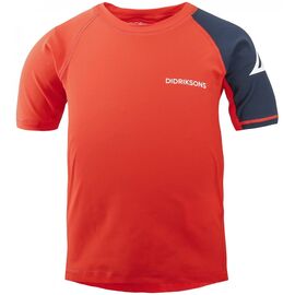 Футболка детская Didriksons SURF KIDS SHORT SLEEVE TOP, оранжевый, 502951, Вариант УТ-00173097: Размер: 100, изображение  - НаВелосипеде.рф