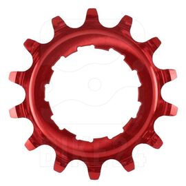 Звезда велосипедная Garbaruk, задняя, single speed, 14T, Red, 4820000011426, изображение  - НаВелосипеде.рф