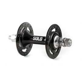 Втулка велосипедная ColtBikes SOLO, передняя, 36H, промподшипник, гайка, чёрный, CBHFB26636-19, изображение  - НаВелосипеде.рф