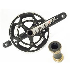 Система шатунов велосипедная FSA Gossamer Pro M\Exo, 172,5mm, 50/34, Wilier logo, CK-C6028CC/172, изображение  - НаВелосипеде.рф