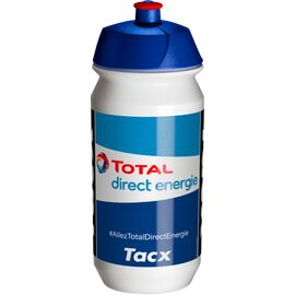 Фляга велосипедная Tacx Pro Teams Direct Energie, 500 мл, бело-синий, T5749.10, изображение  - НаВелосипеде.рф