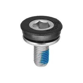 Болт каретки SunRace S15 M8*P1.0, CP, w/plastic cap, BAS15.0000.C00.OE, изображение  - НаВелосипеде.рф