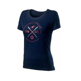 Велофутболка женская Сastelli SARTA TEE, синяя, 2020, 4520114, Вариант УТ-00173492: Размер: S, изображение  - НаВелосипеде.рф