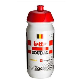 Фляга велосипедная Tacx Pro Teams Lotto-Soudal, 500 мл, бело-красный, T5749.08, изображение  - НаВелосипеде.рф