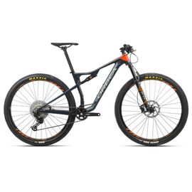 Двухподвесный велосипед Orbea OIZ 29 H30 2020, Вариант УТ-00171883: Рама: M. Рост: 165-180см. Цвет: темно-синий/ оранжевый, изображение  - НаВелосипеде.рф