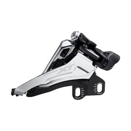 Переключатель передний SHIMANO Deore XT, M8100-E, E-type, side-swing, верхняя тяга, 36-38T, CL:48,8/51,8мм, IFDM8100E6, изображение  - НаВелосипеде.рф
