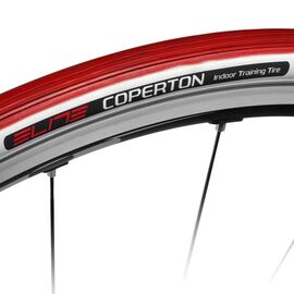 Покрышка для велотренажера Elite Coperton, 23х622, красная, EL0102102, изображение  - НаВелосипеде.рф
