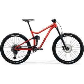 Двухподвесный велосипед Merida One-Sixty 400 К:27.5", 2020, Вариант УТ-00174184: Рама: M (17") (Рост: 167-183 см), Цвет: MattRed/GlissyXmasRed , изображение  - НаВелосипеде.рф