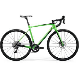 Шоссейный велосипед Merida Mission CX 7000 28" 2020, Вариант УТ-00174180: Рама: M (53 см) (Рост: 173-185 см), Цвет: GlossyFlashyGreen/Black, изображение  - НаВелосипеде.рф