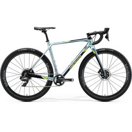 Циклокроссовый велосипед Merida Mission CX Force-Edition 28" 2020, Вариант УТ-00172817: Рама: L (56 см) (Рост: 181-192 см), Цвет: GlossySparklingBlue/Black/Lime , изображение  - НаВелосипеде.рф