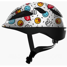 Велошлем детский ABUS Smooty 2.0 white smiley, Вариант УТ-00176867: Размер: M (50-55 см), изображение  - НаВелосипеде.рф