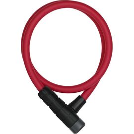 Велосипедный замок ABUS PRIMO 5412K тросовый, на ключ, 850 х 12, красный, 165122_ABUS, изображение  - НаВелосипеде.рф