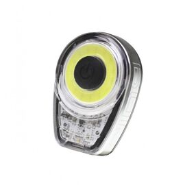 Фонарь велосипедный Moon Ring 1, передний, диодный, 6 режимов, прозрачный с серебристым, яркость 60, USB, WP_Ring_W, изображение  - НаВелосипеде.рф