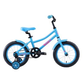 Детский велосипед Stark Foxy Girl 14" 2020, Вариант УТ-00174366: Рама: one size (Рост: 100-115 см), Цвет: бирюзовый/розовый, изображение  - НаВелосипеде.рф