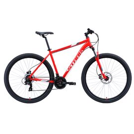 Горный велосипед Stark Hunter 29.2 HD, 2020, Вариант УТ-00174400: Рама: 18" (Рост: 165-178 см), Цвет: красный/белый/серый , изображение  - НаВелосипеде.рф