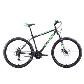 Горный велосипед Black One Onix 27.5 D Alloy 27,5" 2020, Вариант УТ-00174377: Рама: 16" (Рост: 155-170 см), Цвет: чёрный/зелёный/серый, изображение  - НаВелосипеде.рф