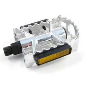 Педали для велосипеда Vinca Sport алюминиевые, 103*78мм, VP 40A silver, изображение  - НаВелосипеде.рф