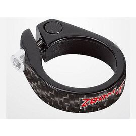 Зажим подседельный велосипедный ZOOM, 28,6мм, под карбон, AT-115CF Carbon look 28,6, изображение  - НаВелосипеде.рф