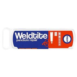 Аптечка WELDTITE, 2 суперзаплатки 28х18 мм, 4 суперзаплатки D:20 мм, шкурка, клей 5 г, 1016, изображение  - НаВелосипеде.рф