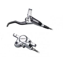 Тормоз дисковый SHIMANO T445-S, BL-T445(прав)/BR-M446(задн), серебристый, 1700мм, ET4451TRXRA170, изображение  - НаВелосипеде.рф