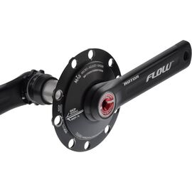 Шатуны Rotor Flow Crankset BCD110X5 Black/Red 175mm, C02-051-21010-001, изображение  - НаВелосипеде.рф