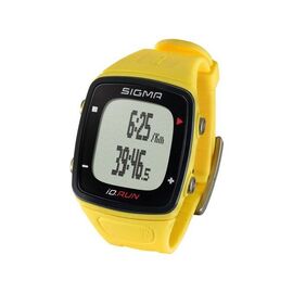 Пульсометр SIGMA iD.RUN, жёлтый, 6 функций, GPS, USB-кабель, до 6 часов, yellow, SIG_24810, изображение  - НаВелосипеде.рф