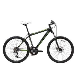 Горный велосипед Alpine Bike 2500SD, 26", Вариант УТ-00179739: Рама: 21" (Рост: 190-210 см), Цвет: черный/зеленый, изображение  - НаВелосипеде.рф