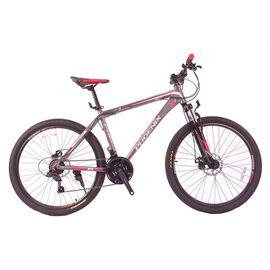 Горный велосипед PHOENIX TK 1500 Disc, 26", Вариант УТ-00179813: Рама: 18" (Рост: 165-180 см), Цвет: серо-красный, изображение  - НаВелосипеде.рф