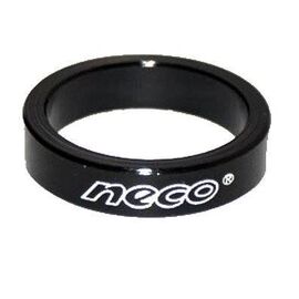 Кольцо проставочное NECO AS3605, алюминий, 1-1\8", 5мм, black, NECO AS3605,5мм,black, изображение  - НаВелосипеде.рф