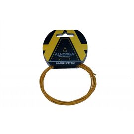 Трос велосипедный Alhonga, Teflon, 1.2 мм x 2100 мм, 4x4, сталь, жёлтый, YELLOW, ALH_HJ-10507, изображение  - НаВелосипеде.рф